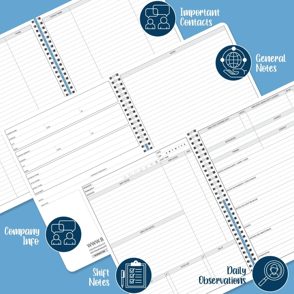 Factory manager's notebook/Manager's log/planner/management log