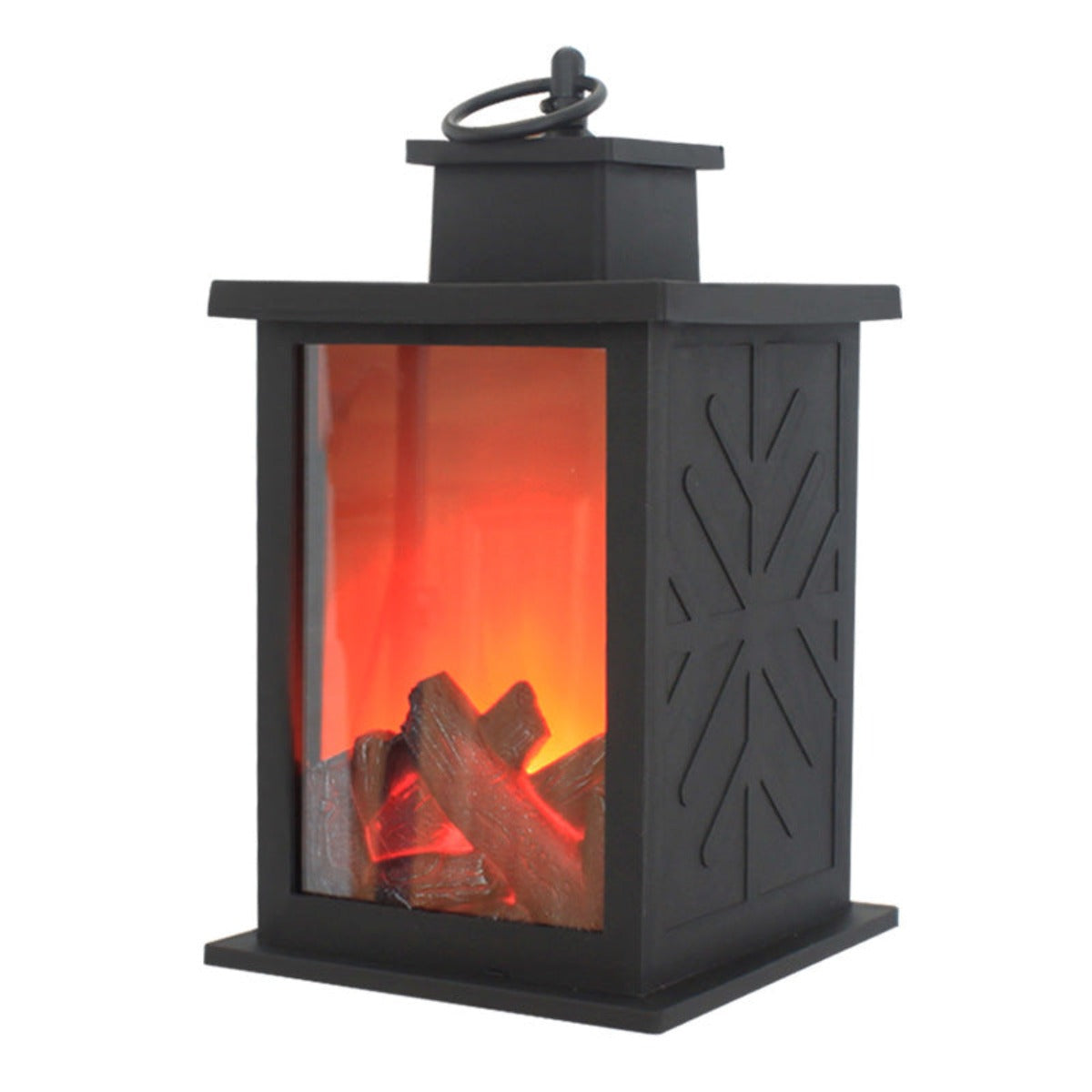 LED charcoal flame wind lamp