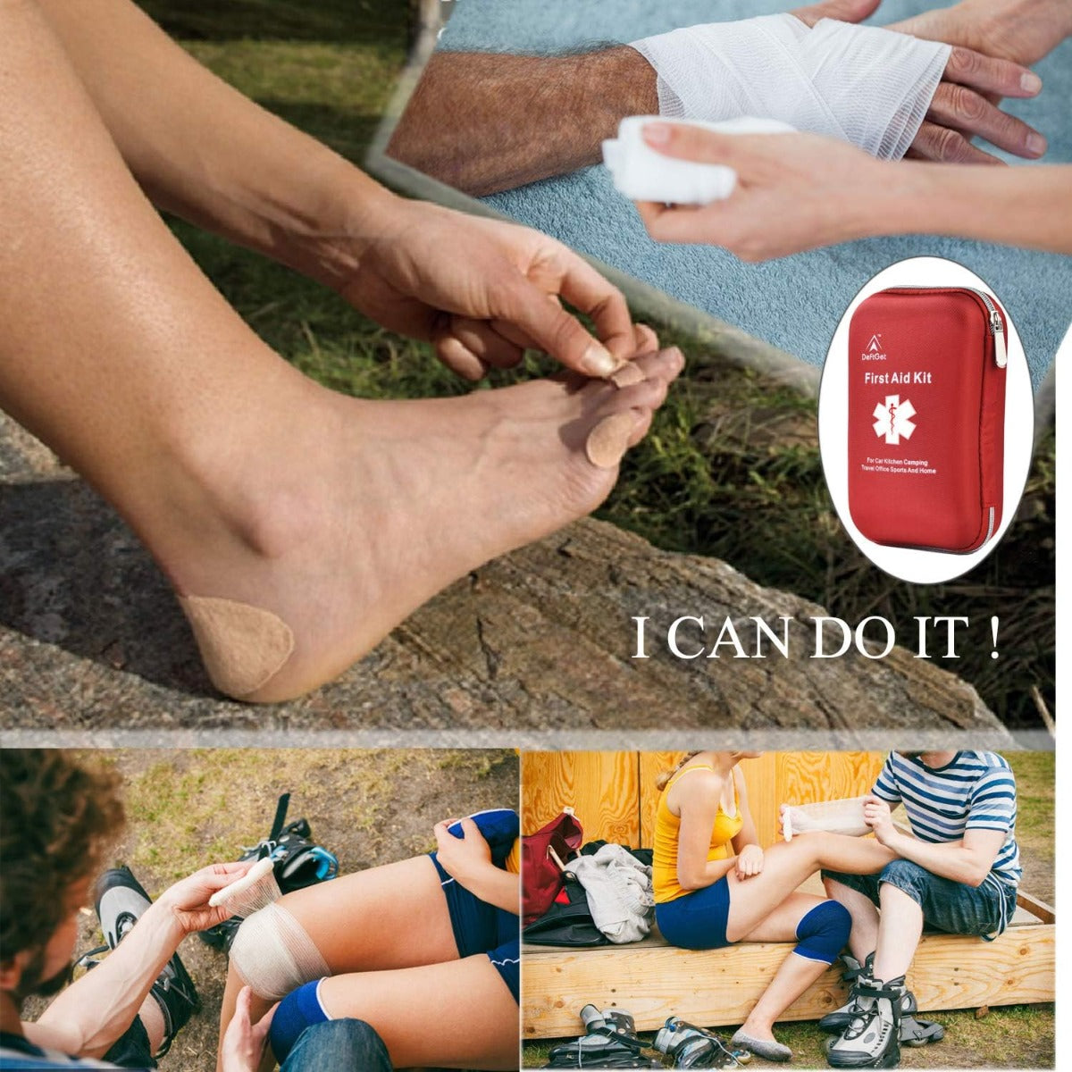 deft163 First aid kit Portable basic injury medical first aid equipment