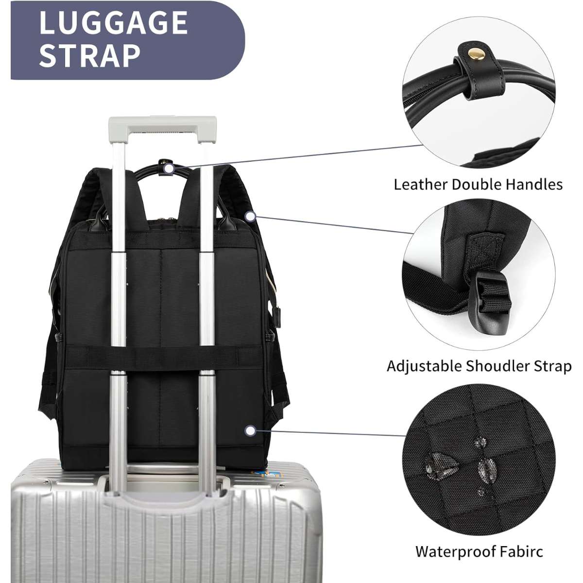 EMPSIGN 17 Inch Women's Laptop Backpack