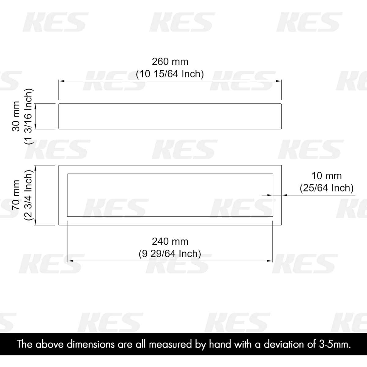 KES Hand Towel Rack Black Towel Ring, A23080-BK