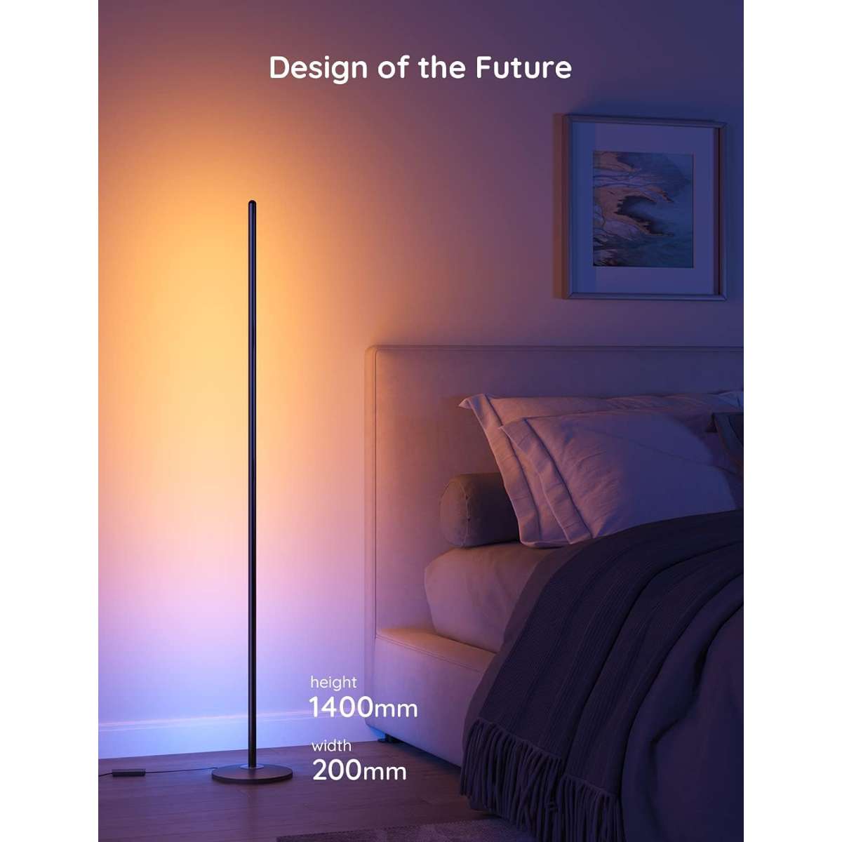 The Govig Beach Floor Lamp, Ryder Corner Lamp work in conjunction with Alexa