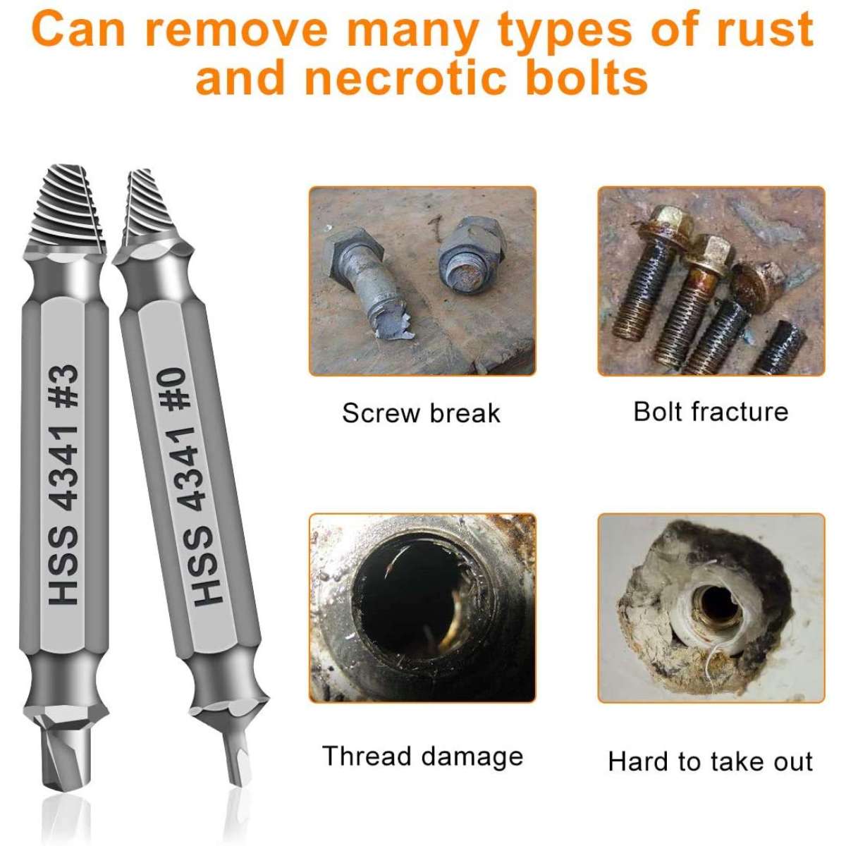 Gift for men, damaged screw extractor set