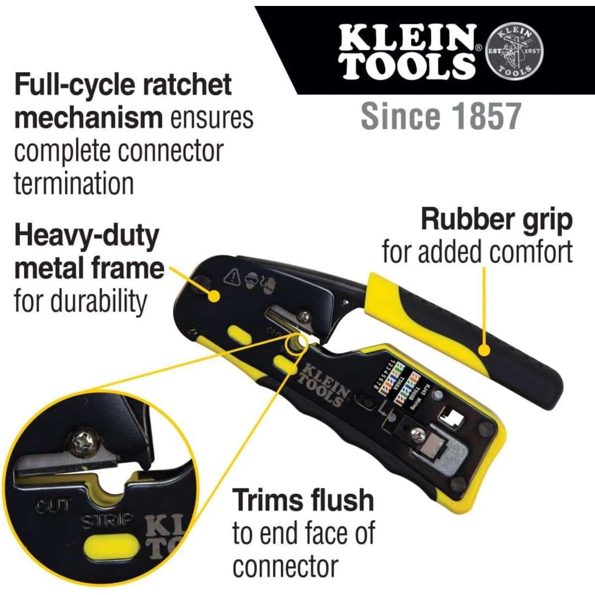 Klein Tools VDV226-110 Cable Gripper/Wire Stripper/Wire Cutter