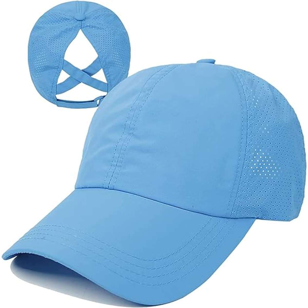 Women's cross ponytail baseball cap