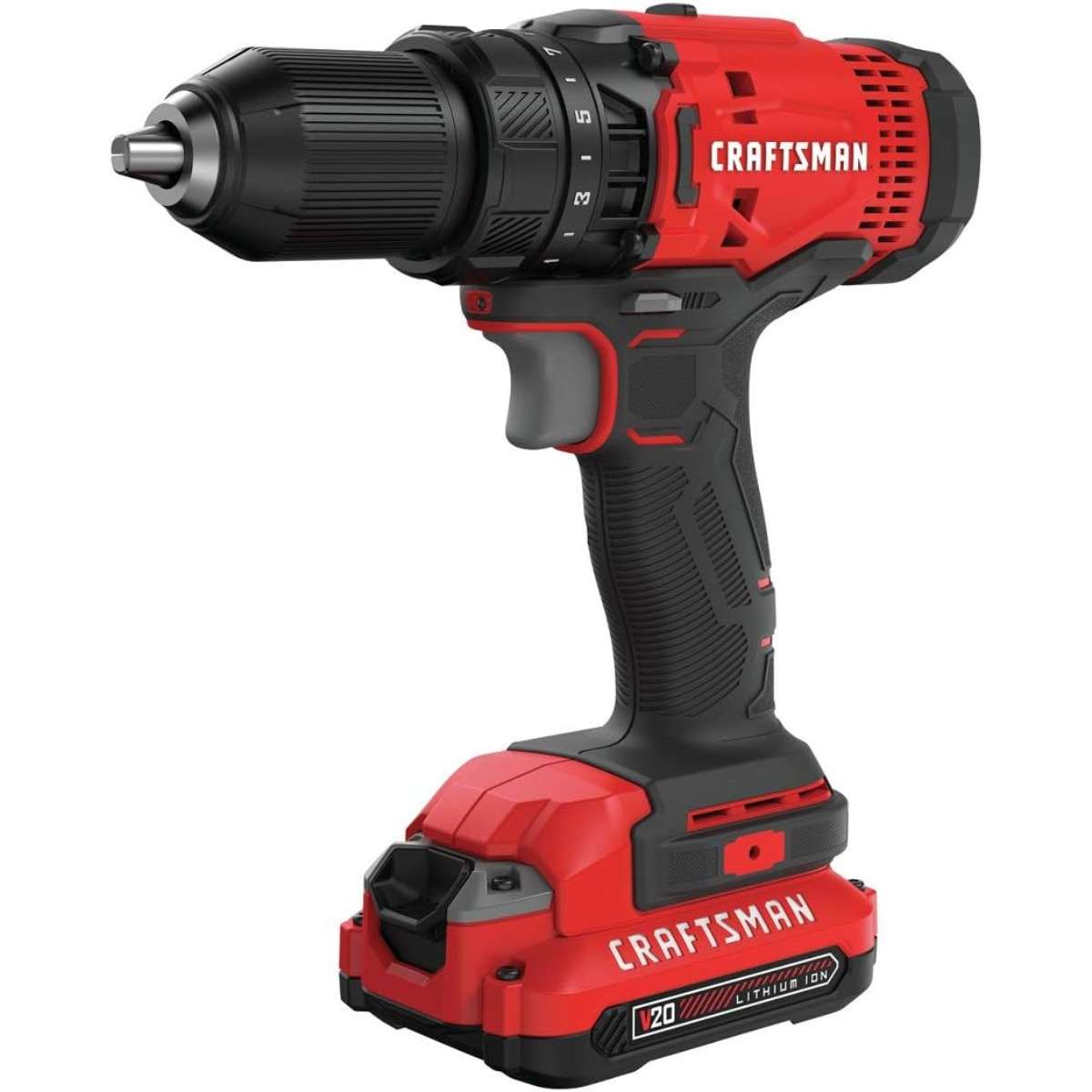 CRAFTSMAN V20 Cordless Power Drill (CMCD700C1)