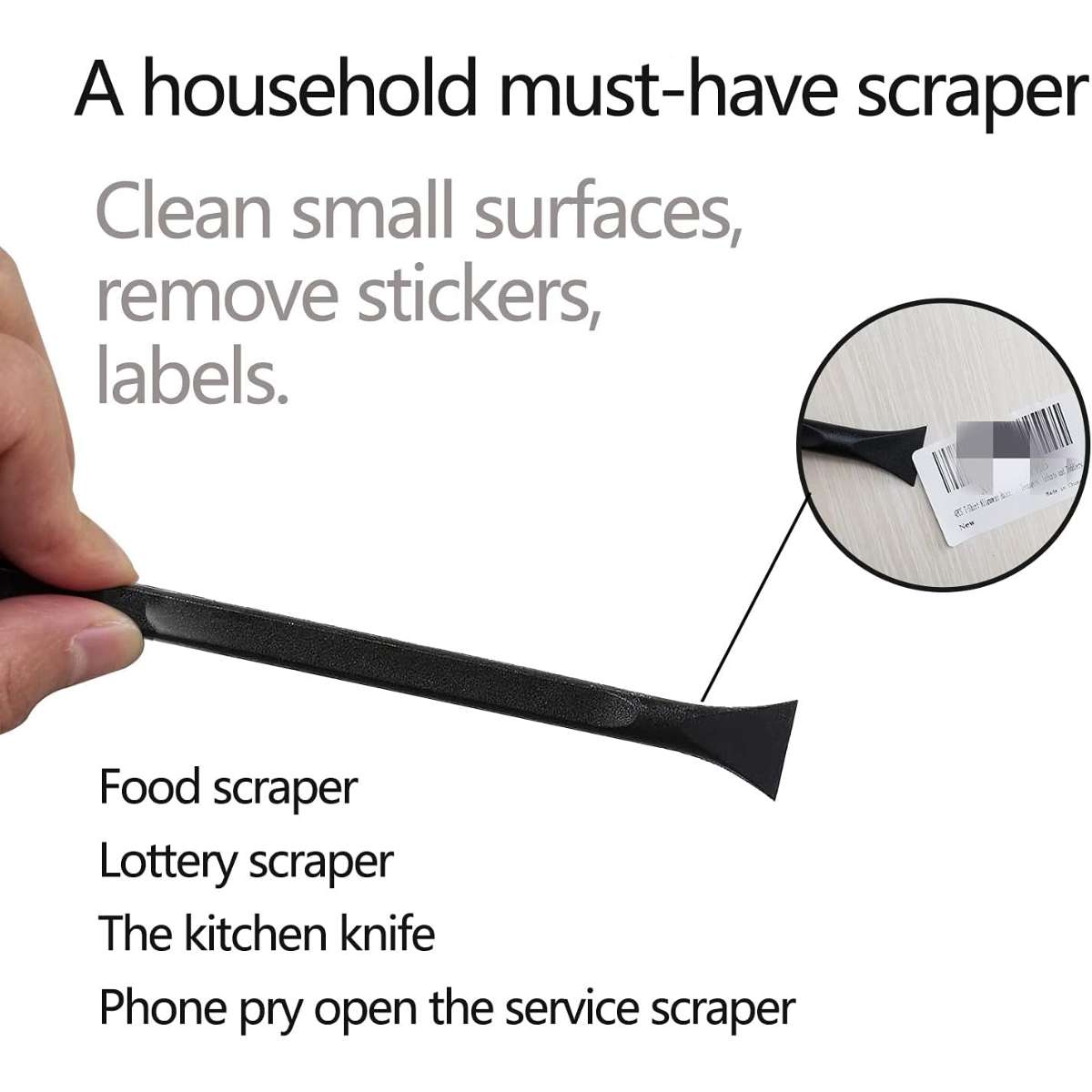 Plastic Scraper Multi-Purpose Scraper Scratch Free Cleaning Tool, 3 pcs