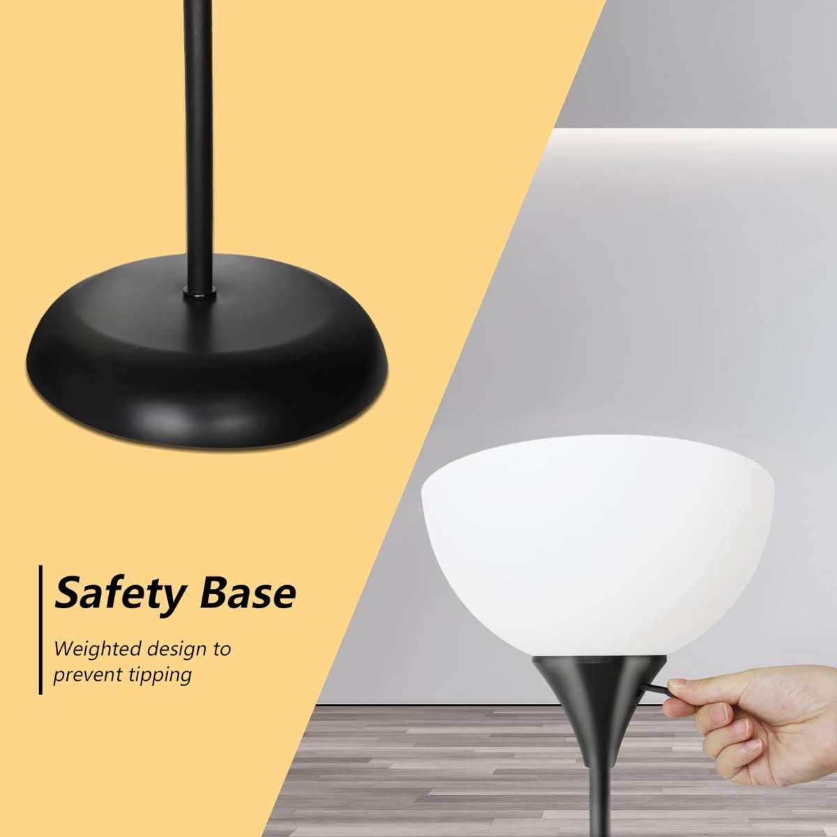 Vertical lamp, LED floor lamp in the living room