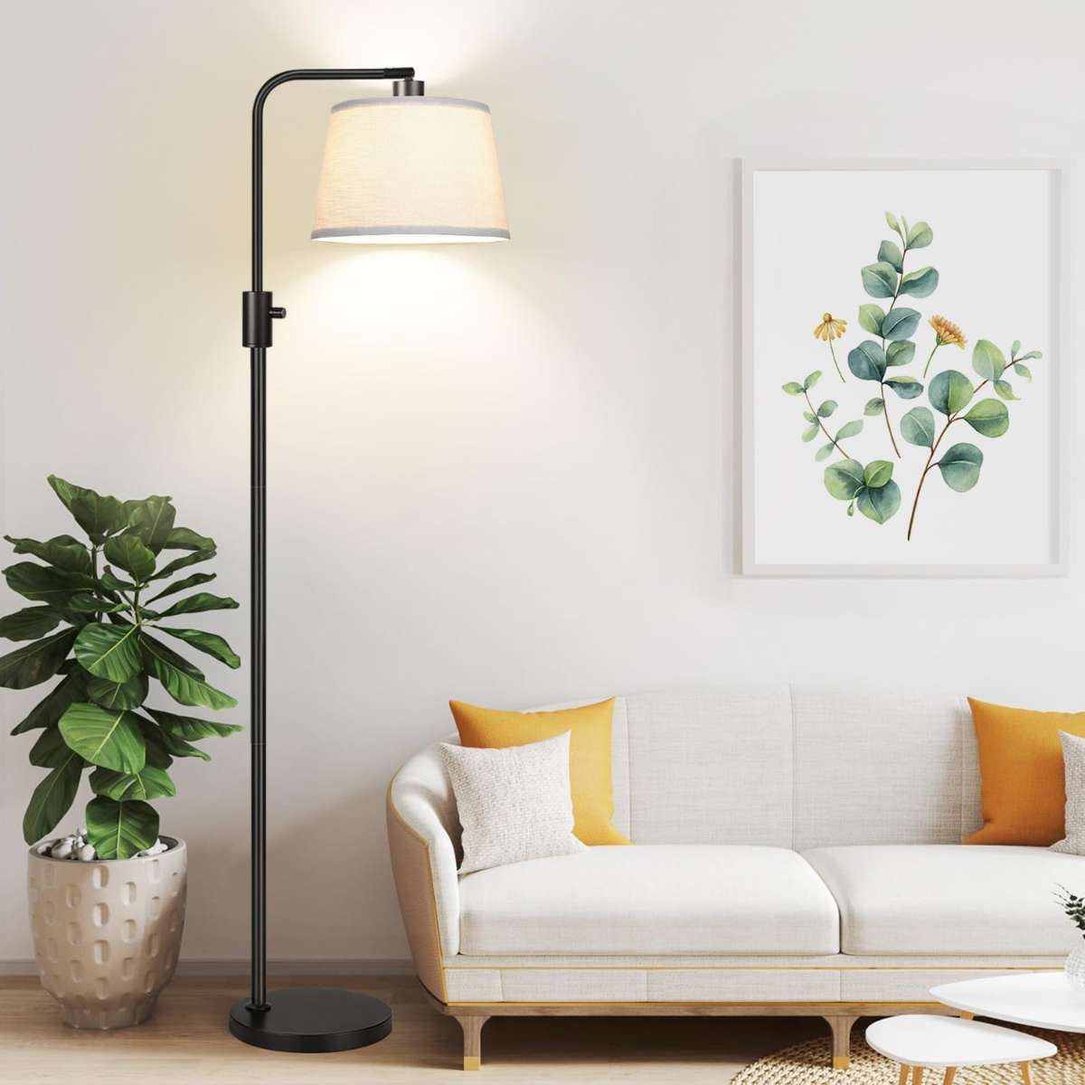 【Upgraded Version】Dimmable floor lamp black