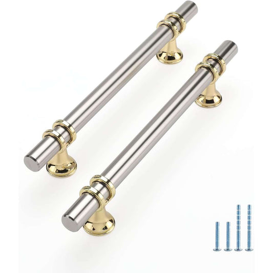 Rergy 10 Piece Brushed Nickel Cabinet Handle Kitchen Cabinet Handle