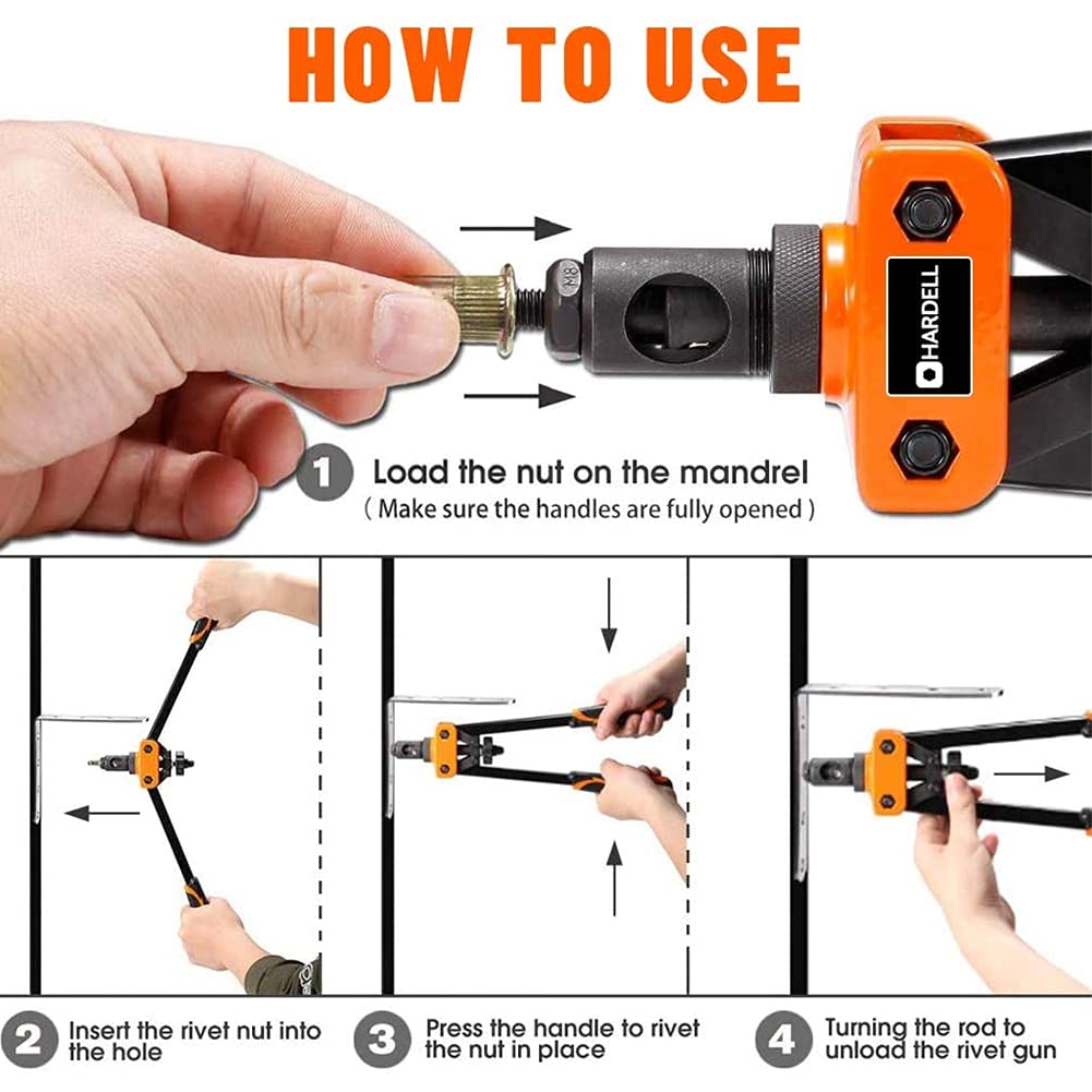 Hader rivet nut tool