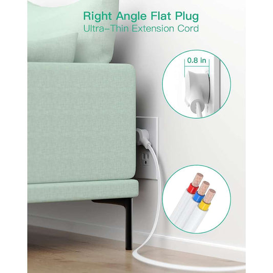 Surge Protector Power Strip - 9 wide pitch multi-outlets