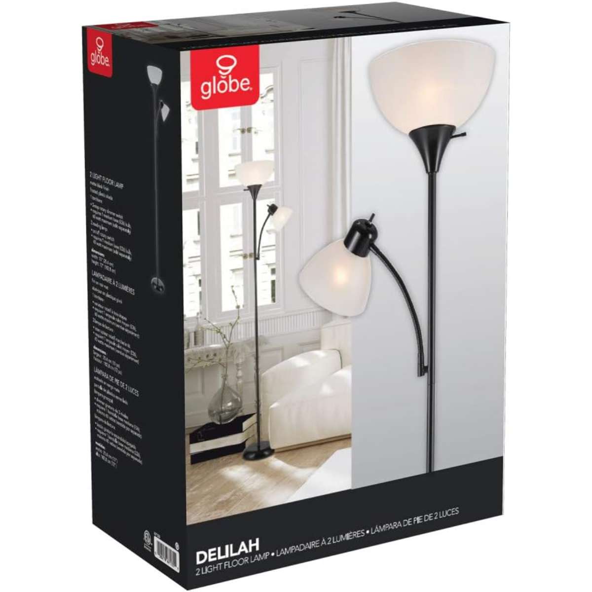 Globe Electric 67135 72" Torchiere Floor Lamp