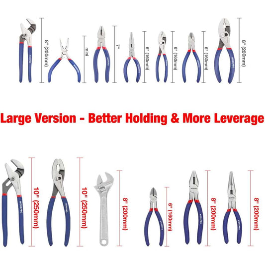 WORKPRO Large Pliers & Wrench Set 6-Piece Set, W001329A