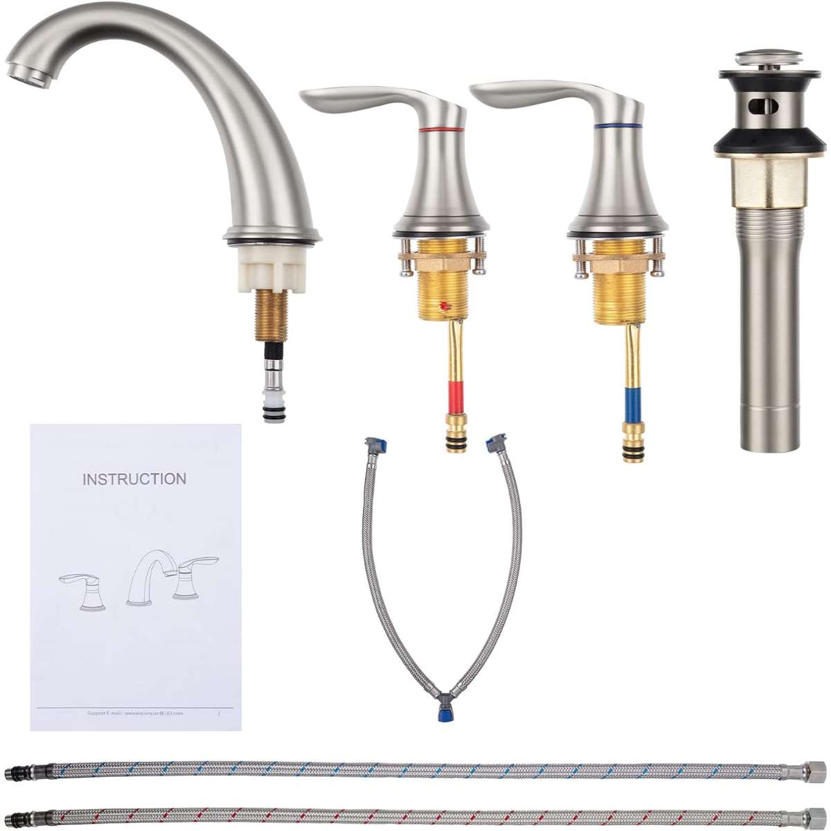 Bathroom Sink Faucet - (Brushed Nickel)