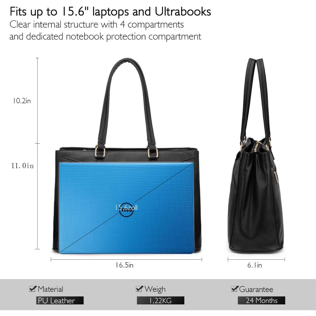Women's laptop handbag