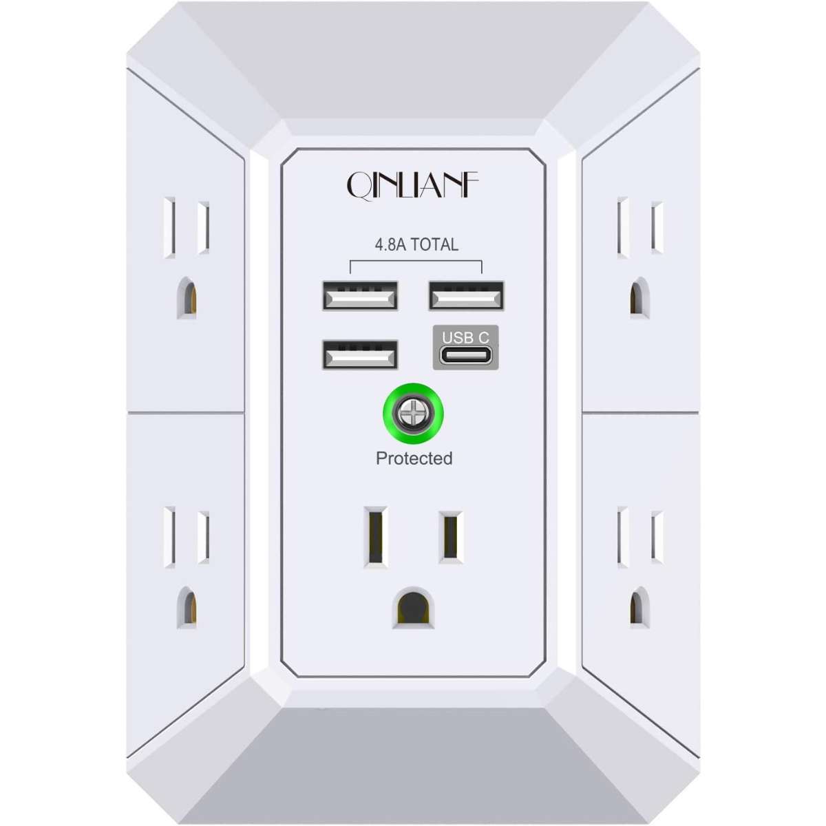 Wall Charger, Surge Protector (3U1C)