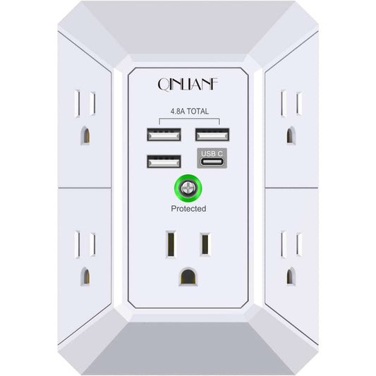Wall Charger, Surge Protector (3U1C)