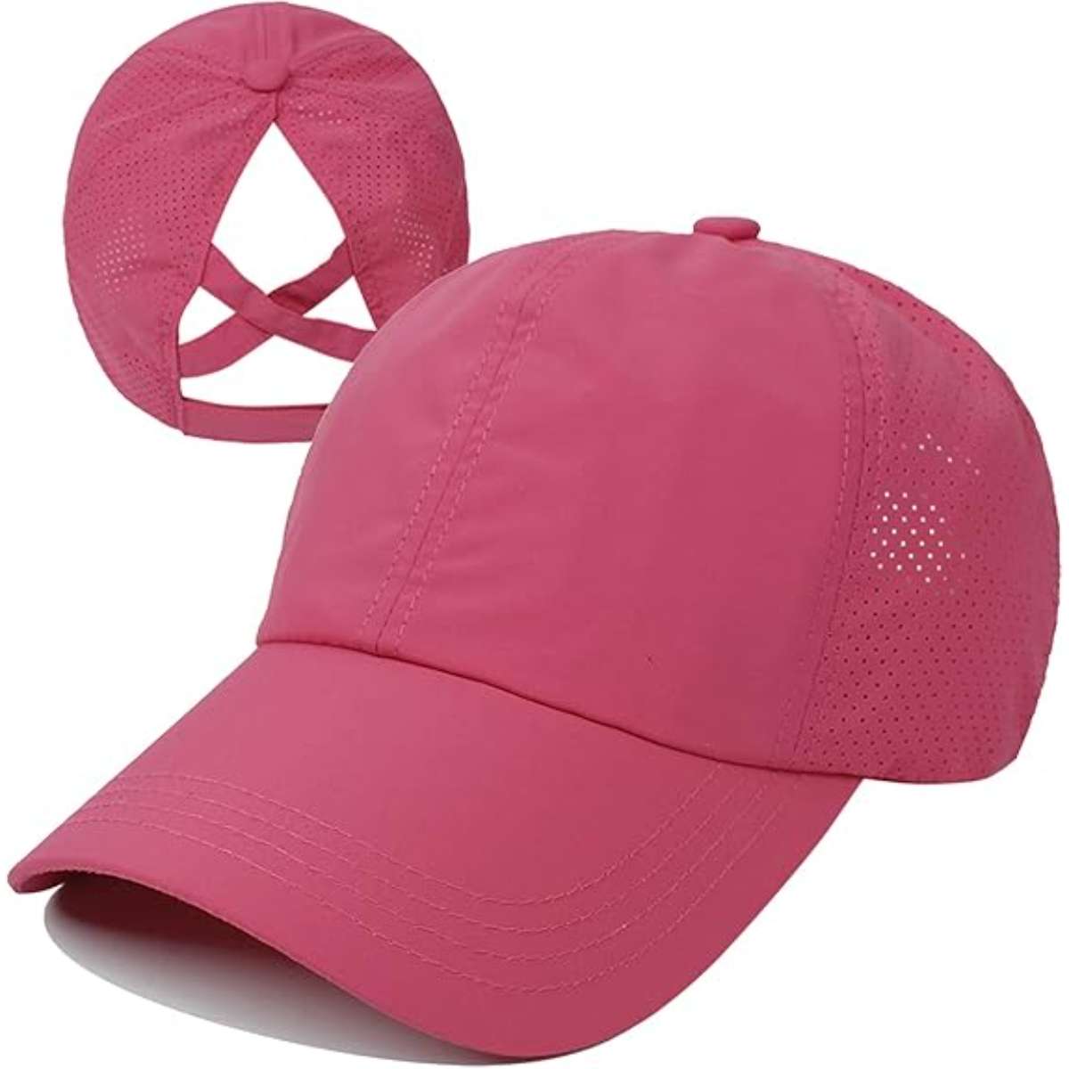 Women's cross ponytail baseball cap