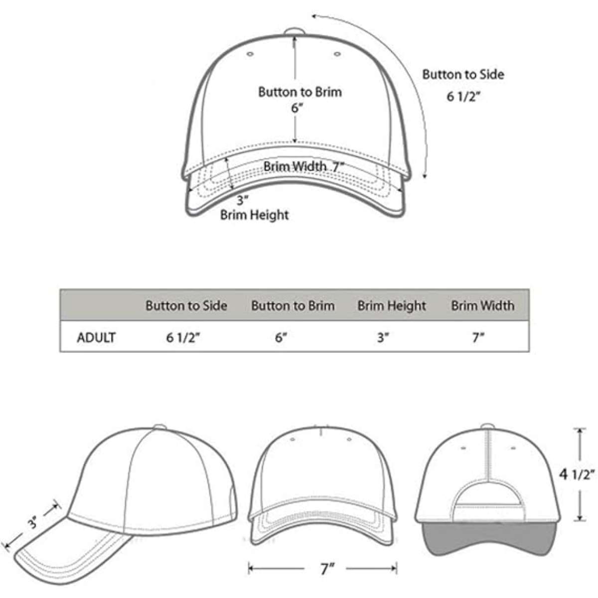 The Falari baseball cap is adjustable in size