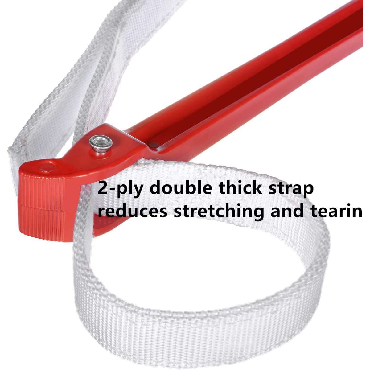 12 inch Multi-Purpose Strap Wrench (Red)