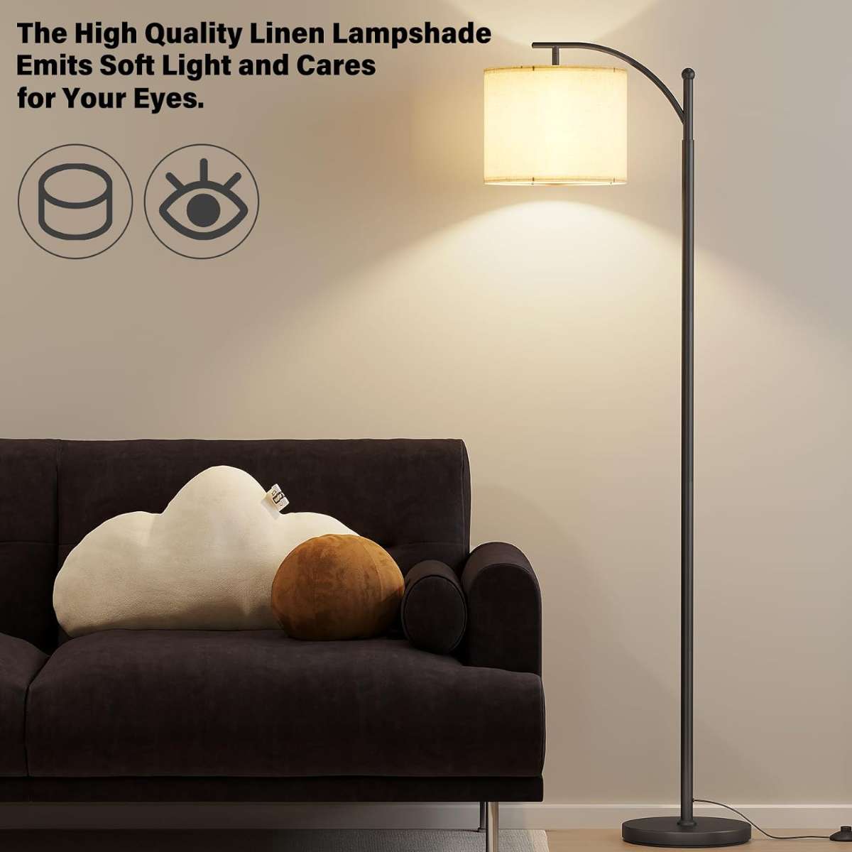 SUNMORY Arc Floor Lamp (Black)