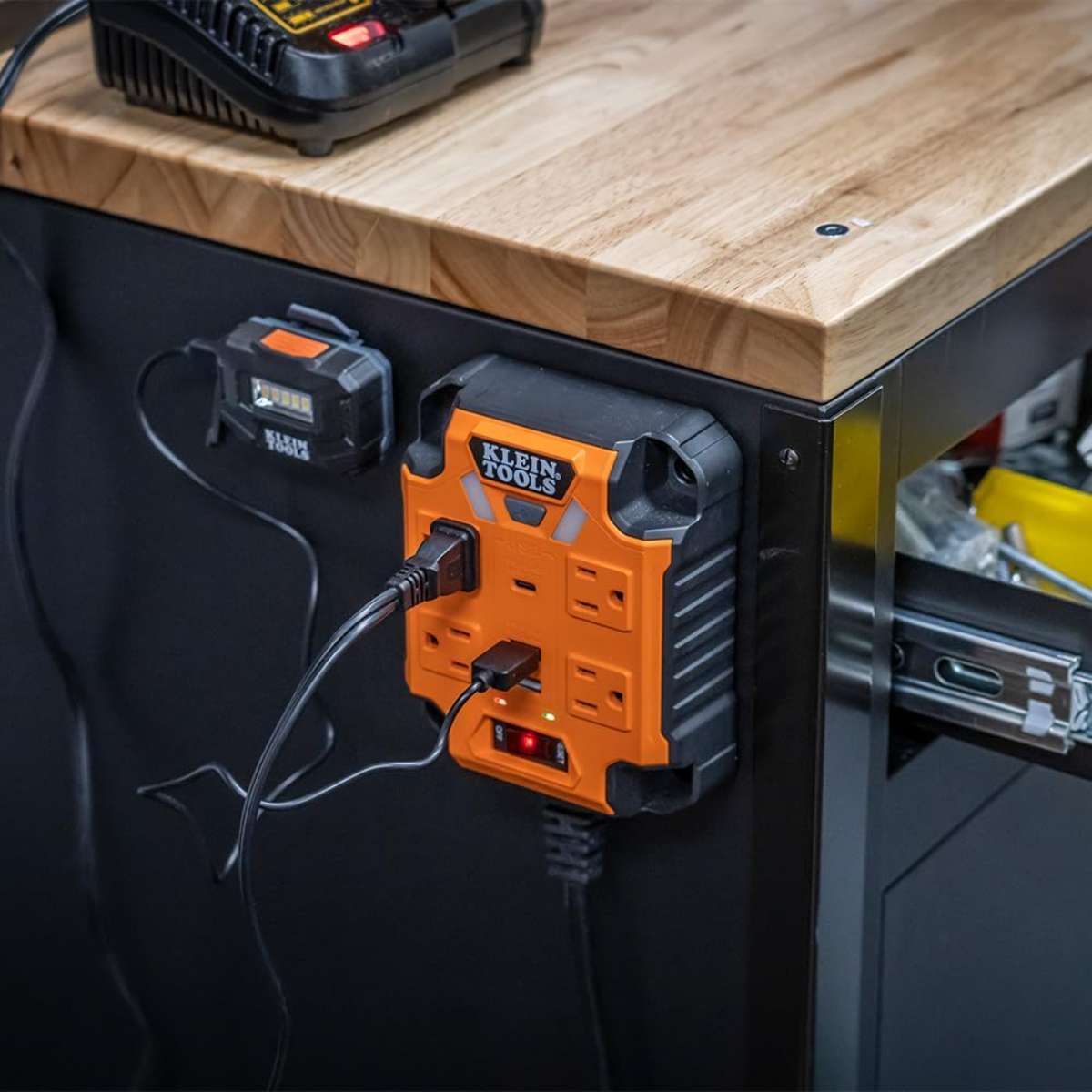 Klein Tools 29601 Magnetic Power Strip, Heavy Duty