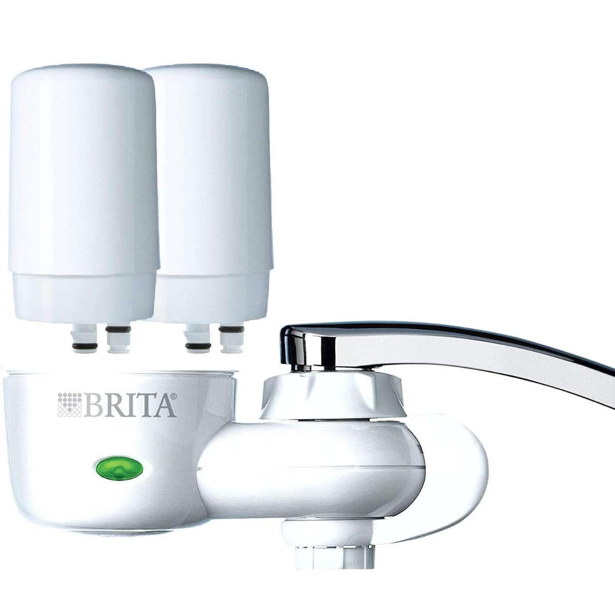 Brita COMINHKR063772 Tap Faucet Water, Includes:1 System+2 Filters, White