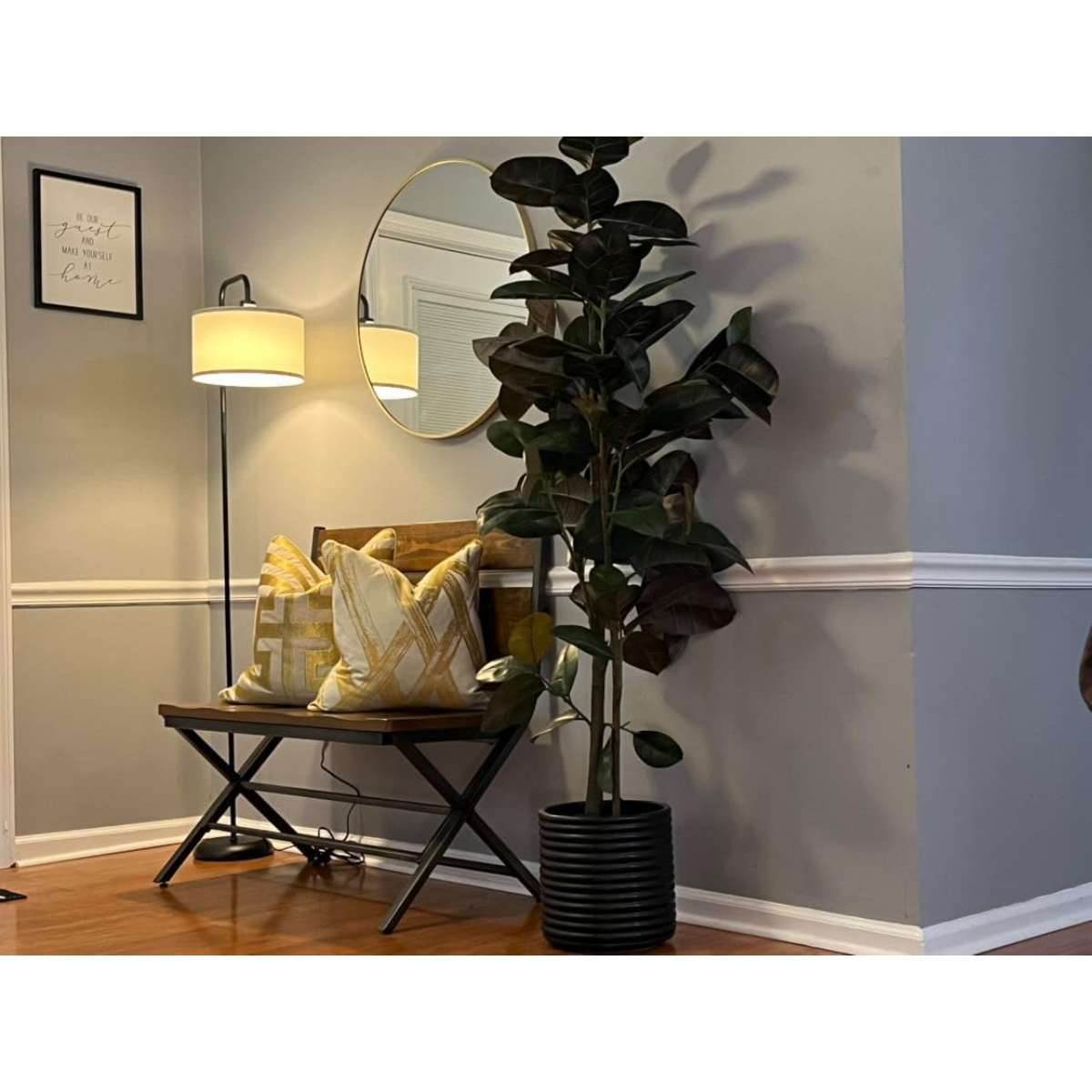 [Upgraded] living room LED floor lamp, black