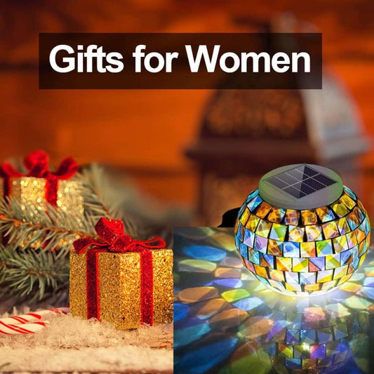 Aukora Color Changing Solar Glass Ball Garden Light, LED Night Light (Mosaic Glass)