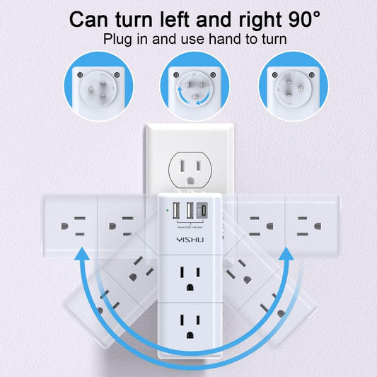 USB Multi-Plug Socket Extender - YISHU
