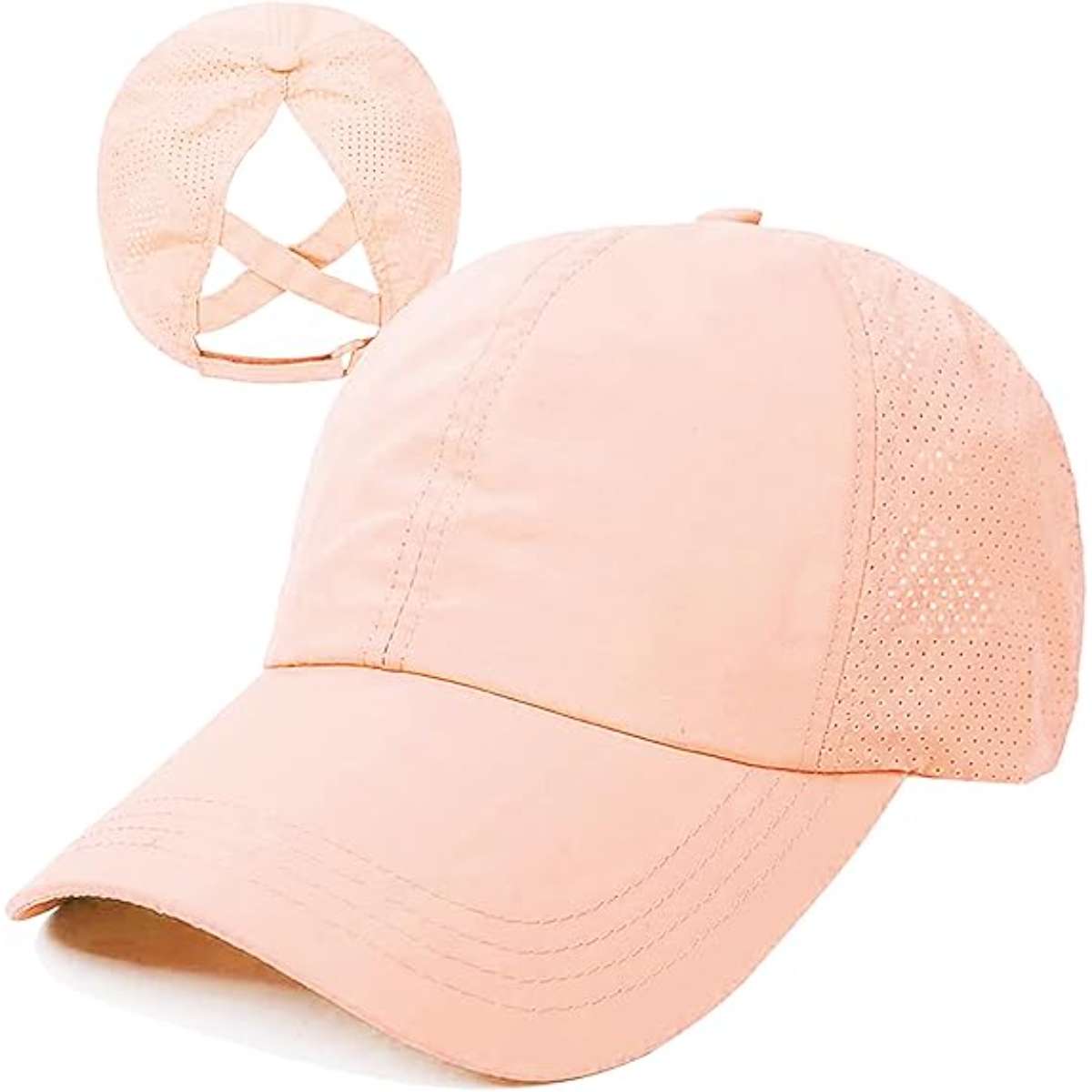 Women's cross ponytail baseball cap