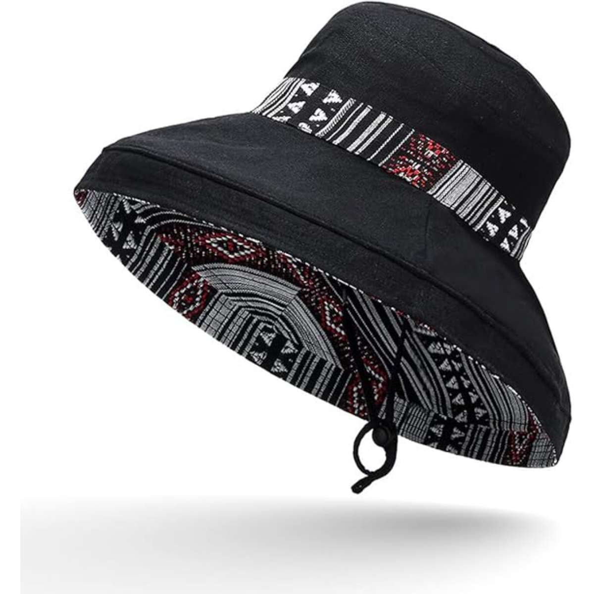 Women's wide-brimmed sun hat metal wired-brimmed beach hat