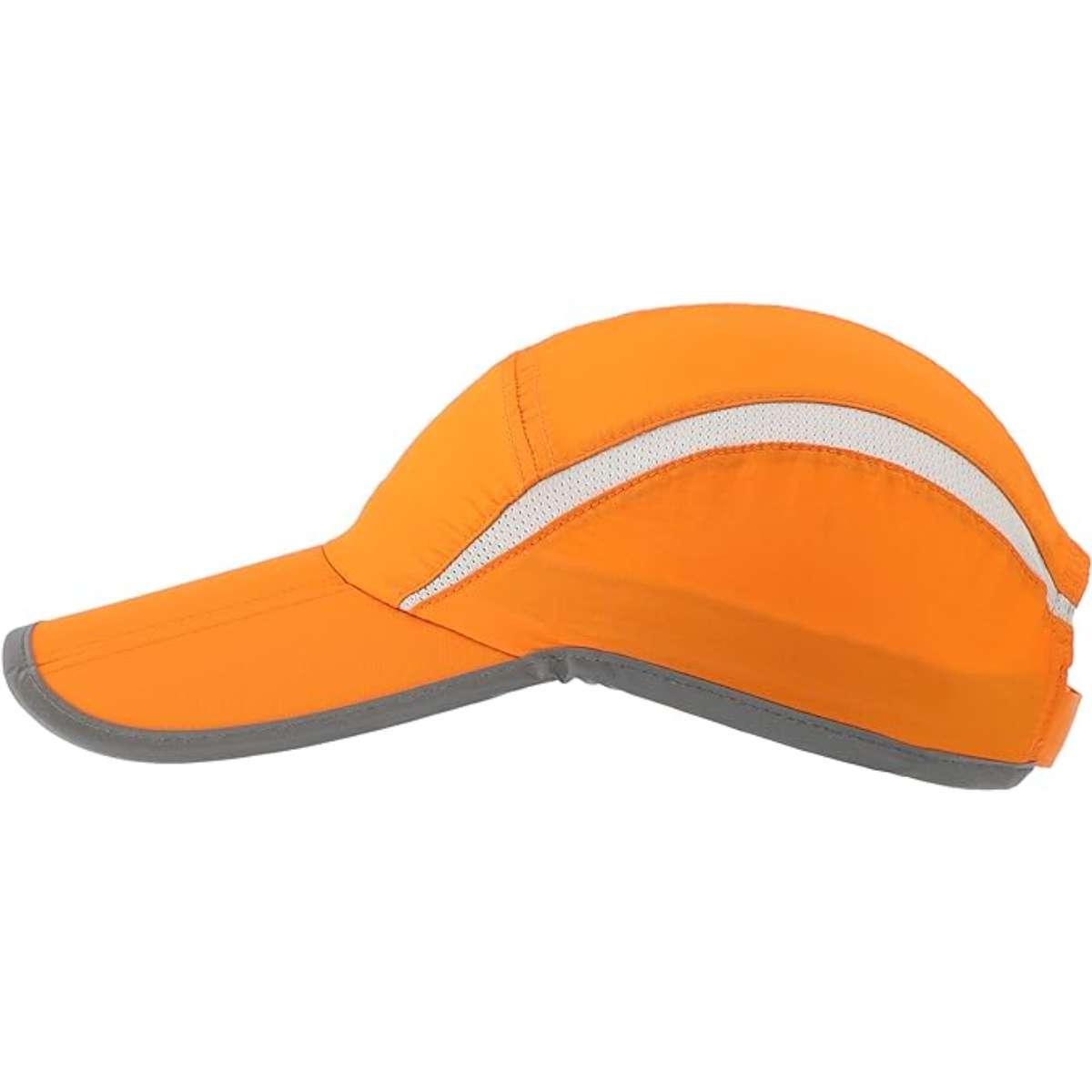 Connectyle Foldable Mesh Sports Cap with Reflective Stripe Breathable Sun Runner Cap