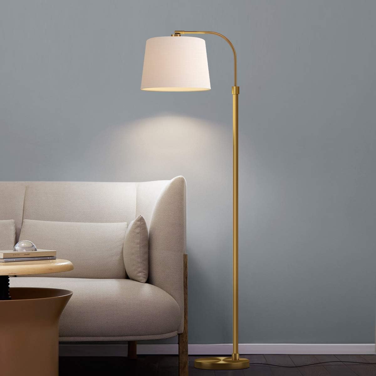 Oneach 62-inch gold floor lamp
