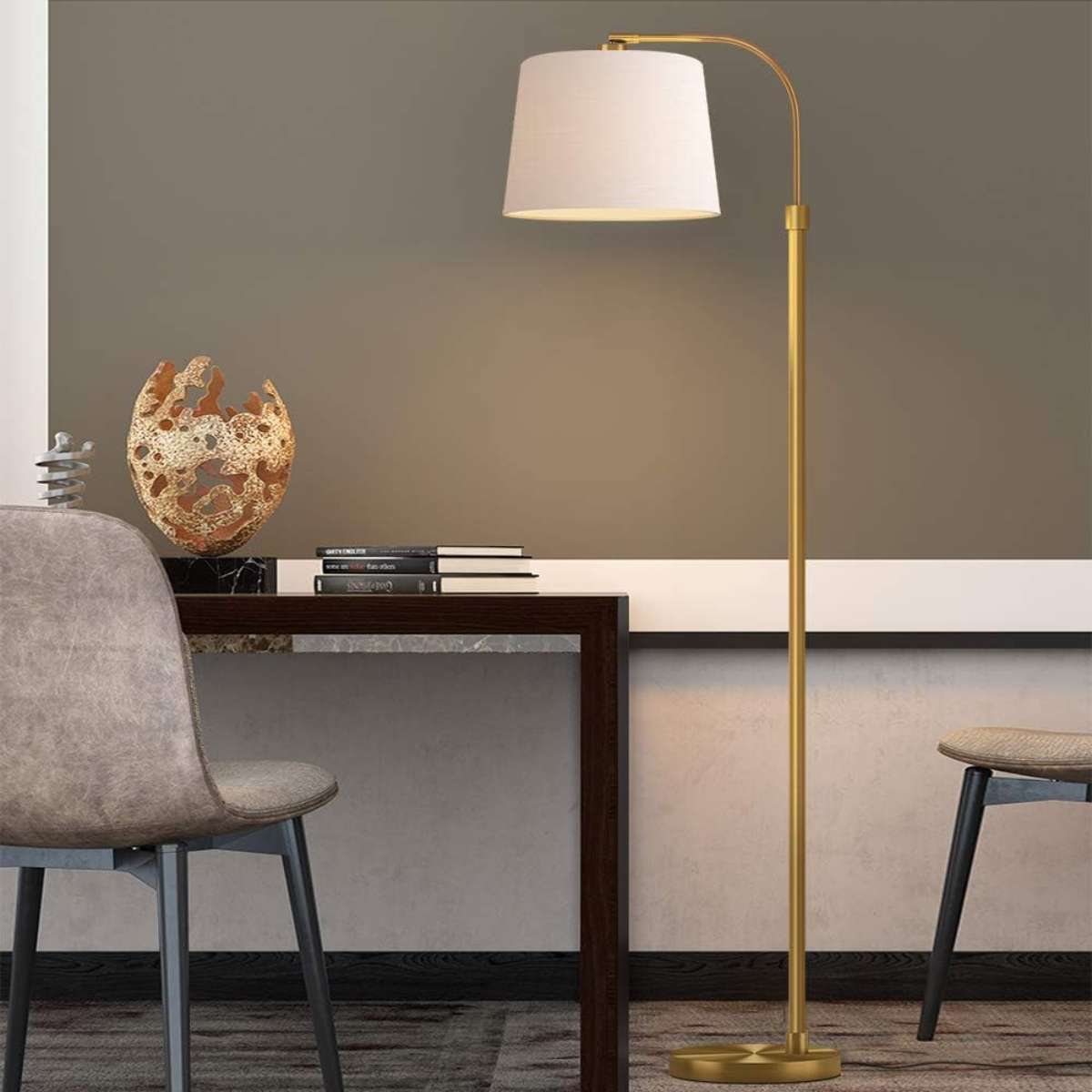 Oneach 62-inch gold floor lamp