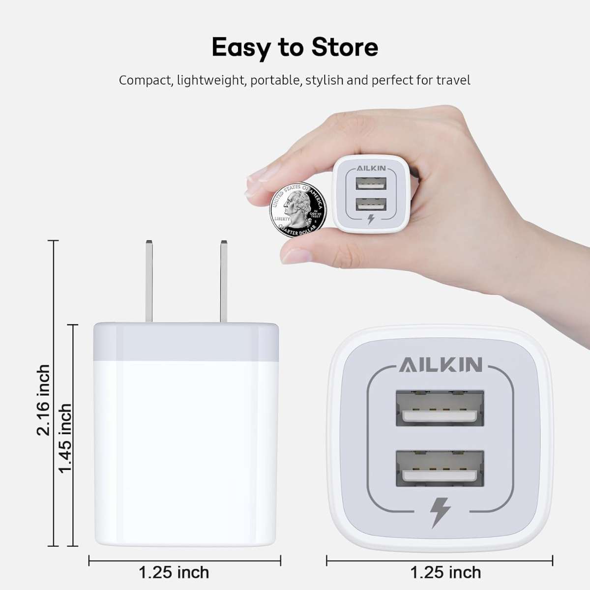 USB wall charger, charger adapter
