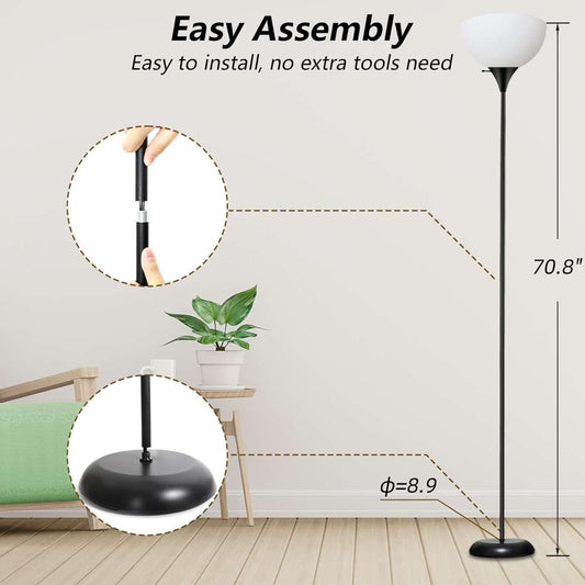 Vertical lamp, LED floor lamp in the living room