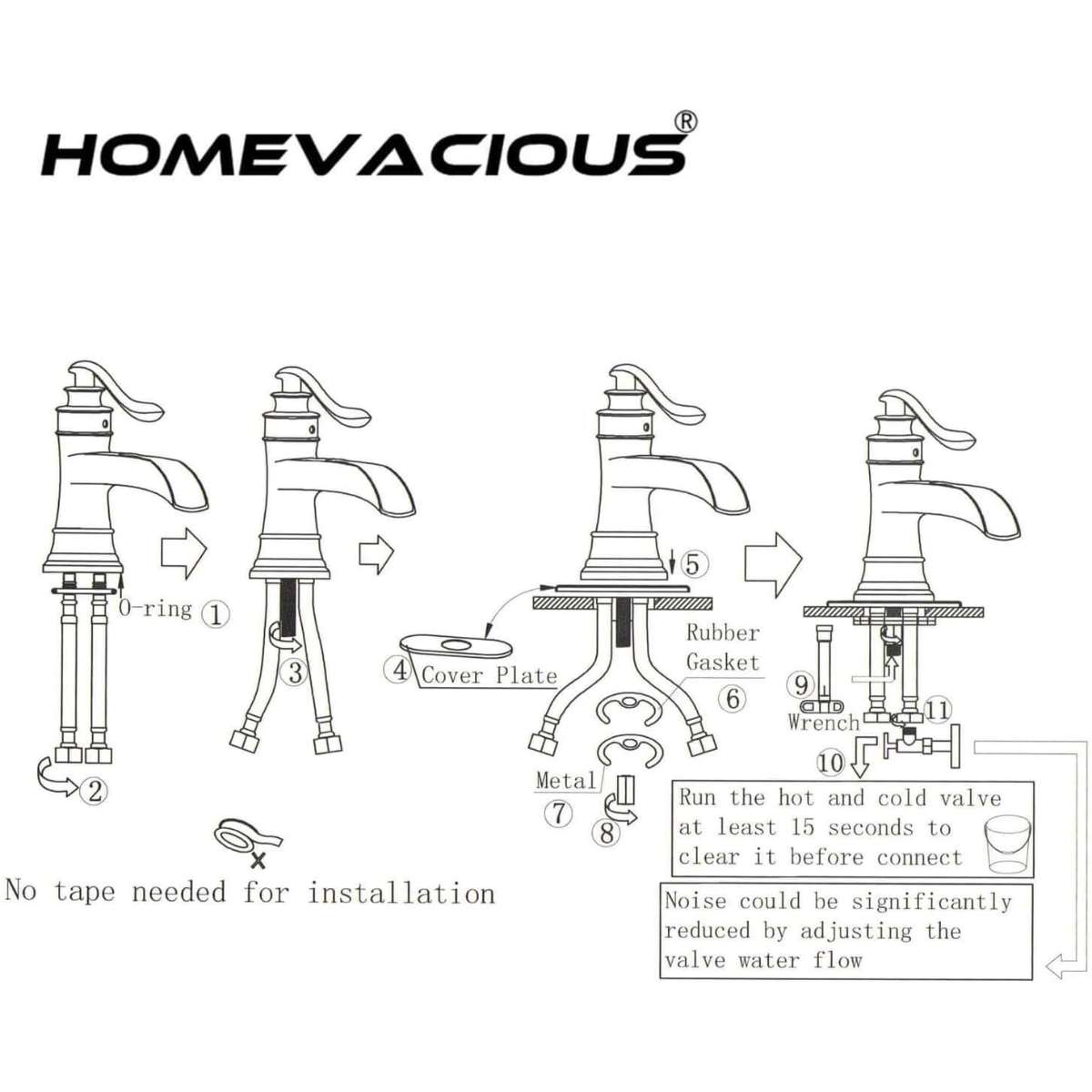 Black bathroom faucet matte waterfall sink faucet