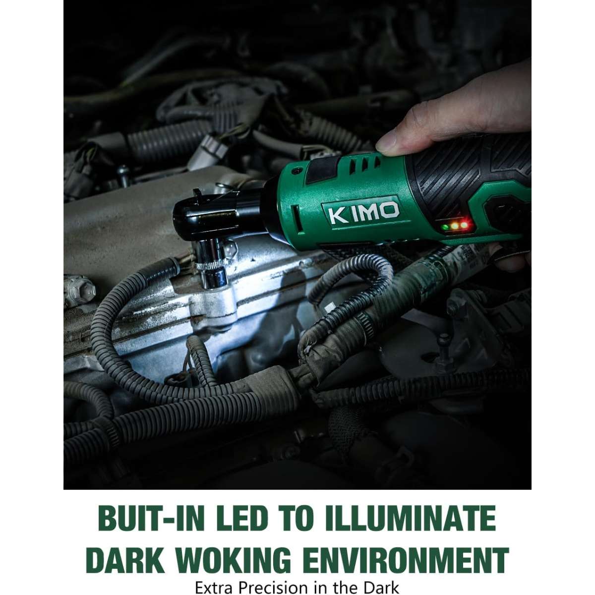 KIMO Rechargeable Electric Ratchet Wrench Kit