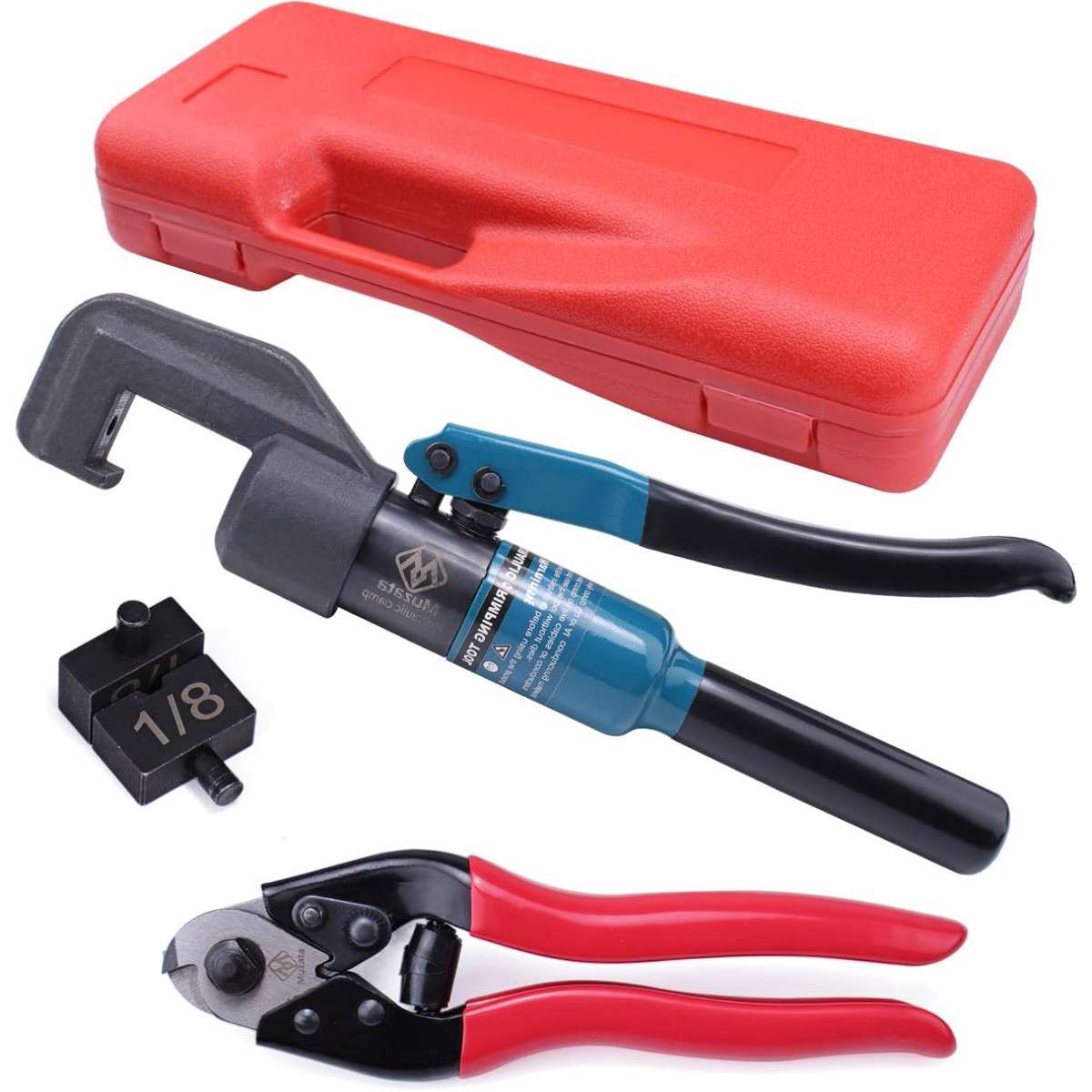 Muzata 45KN Upgrade Custom Hydraulic Hand Crimping Tool, CR09 CK12, CT1