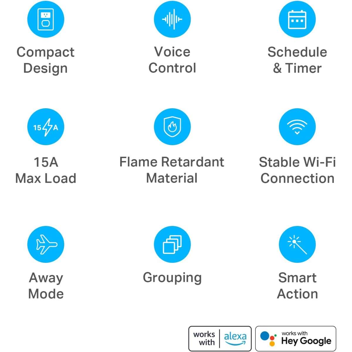 Kasa Smart Plug Ultra Mini 15A (EP10P2), white