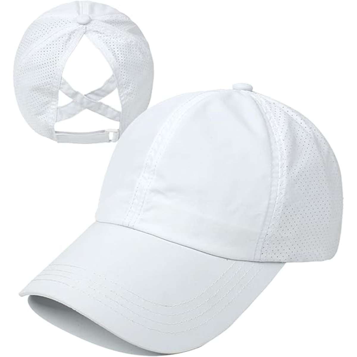 Women's cross ponytail baseball cap
