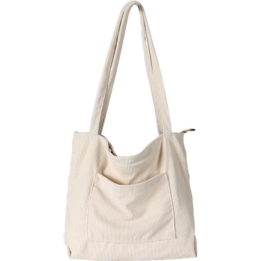 Vantego women's corduroy tote bag