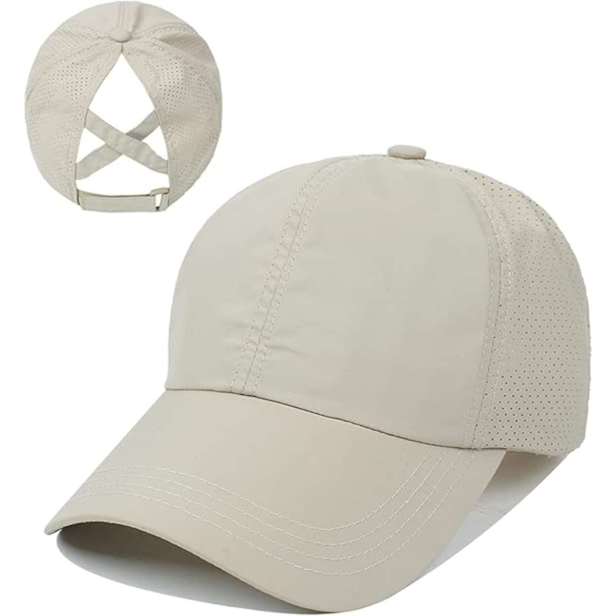Women's cross ponytail baseball cap