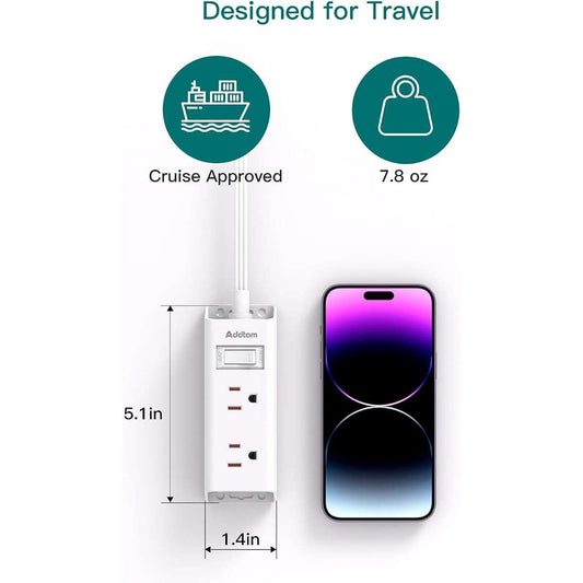 Cruise Esentiars - Flat Plug Power Strip