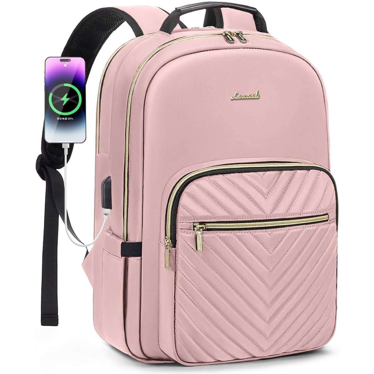 Canvas tote bag waterproof nylon multi-pocket shoulder bag