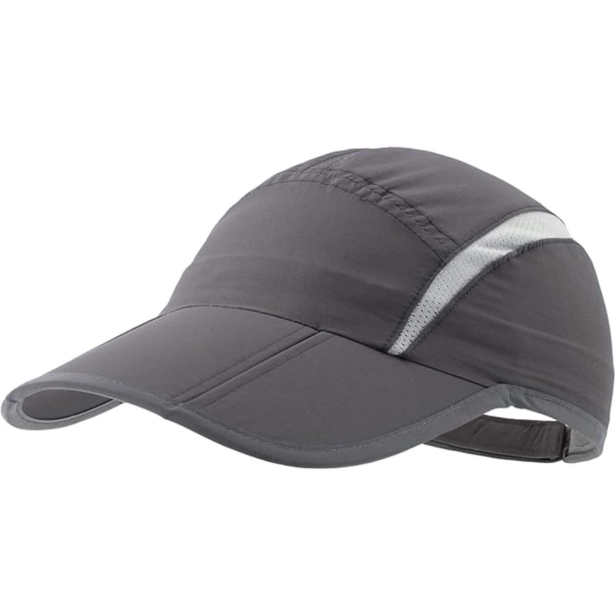 Connectyle Foldable Mesh Sports Cap with Reflective Stripe Breathable Sun Runner Cap
