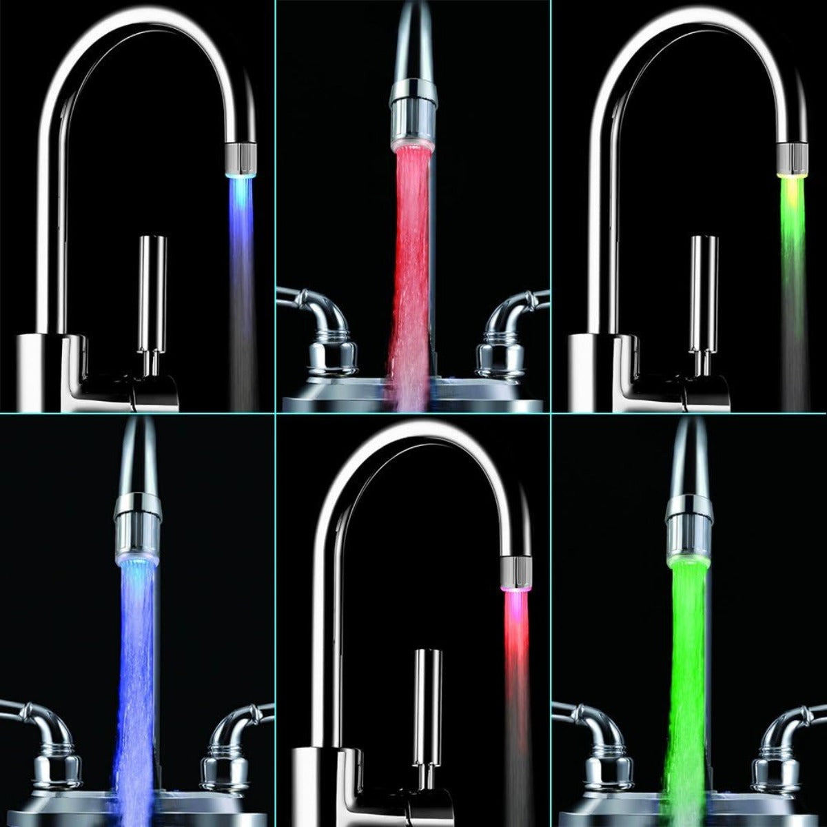 2 color temperature sensitive LED faucet sensors