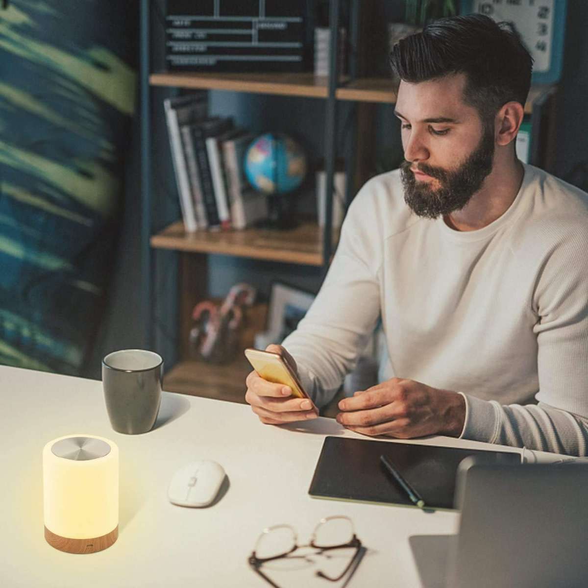 Nightlight, bedroom touch light